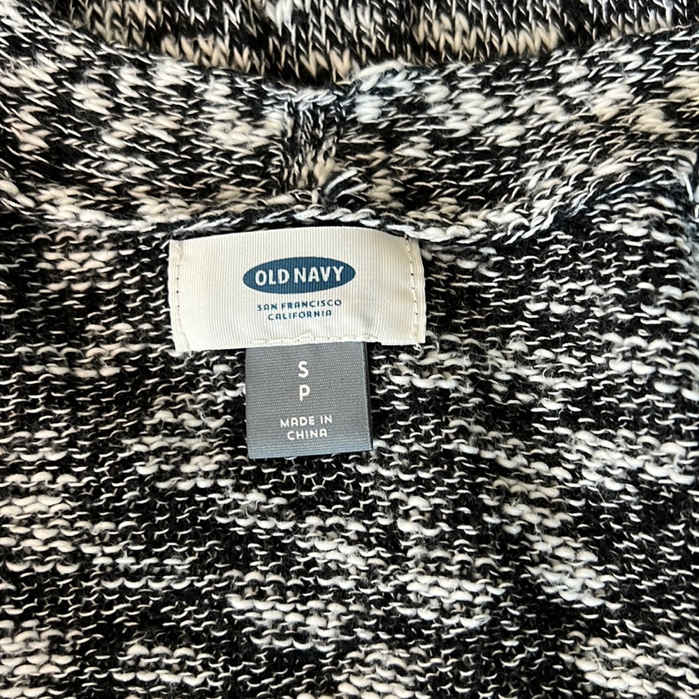 OLD NAVY knit cardigan black/white size S - Picture 5 of 7